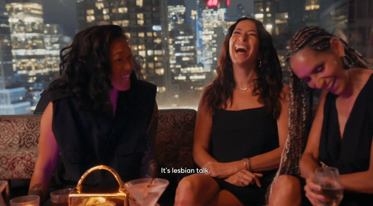 Mel saying It's Lesbian Talk on RHONY